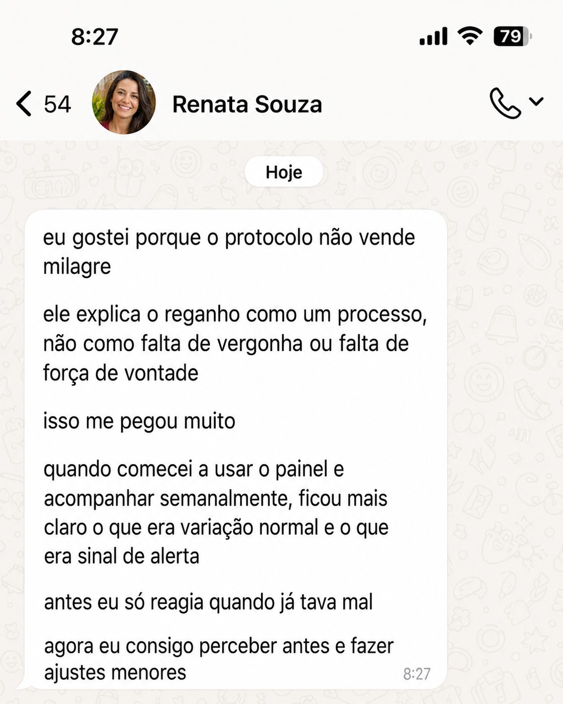 Depoimento de Renata Souza